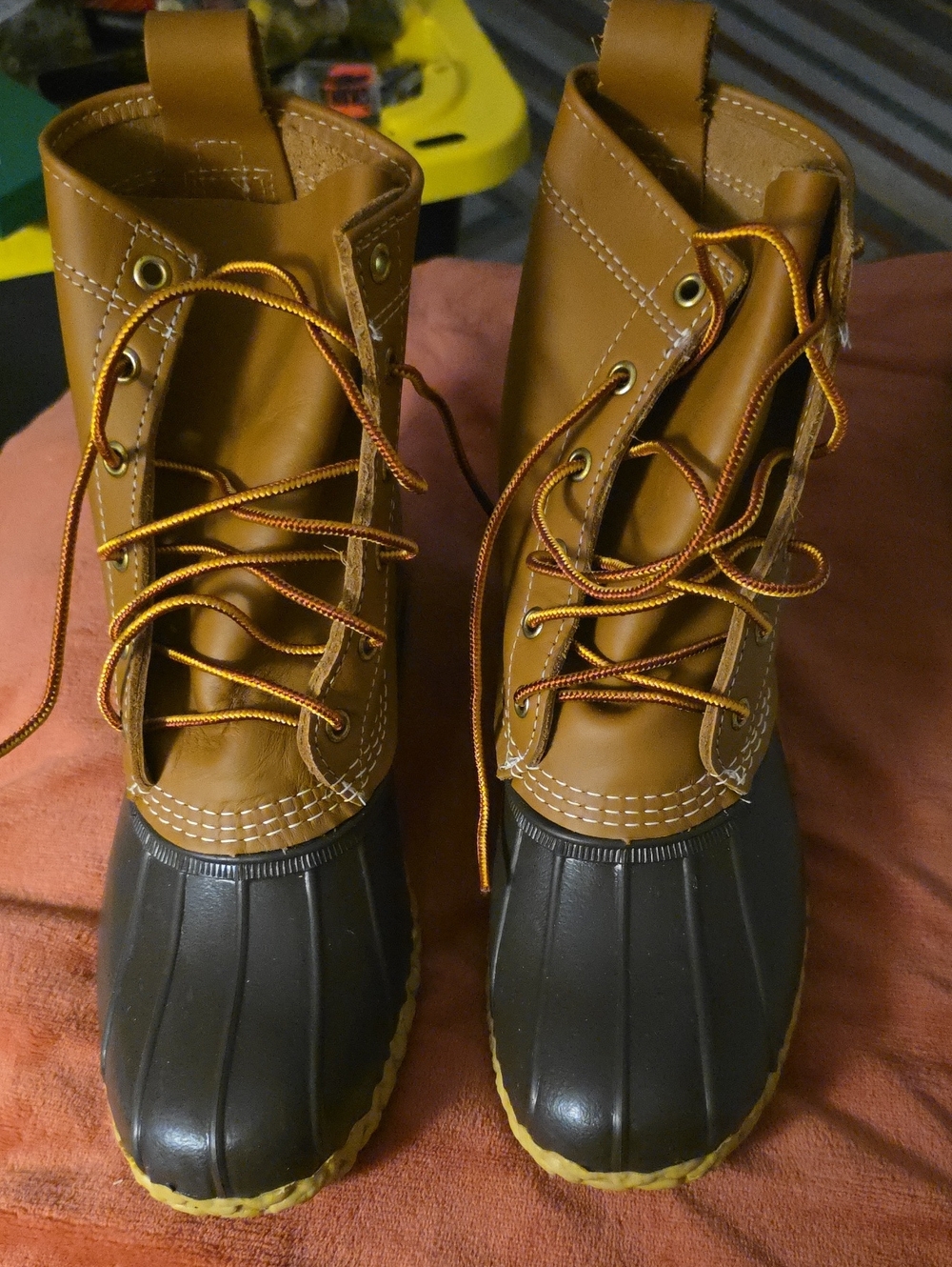 L.L. Bean Tan and Black Boot